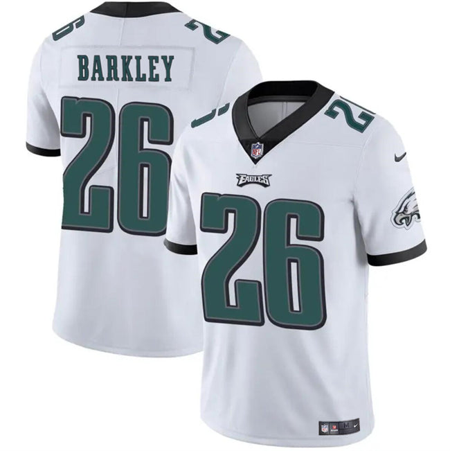 Mens Philadelphia Eagles #26 Saquon Barkley White Vapor Untouchable Limited Stitched Football Jersey
