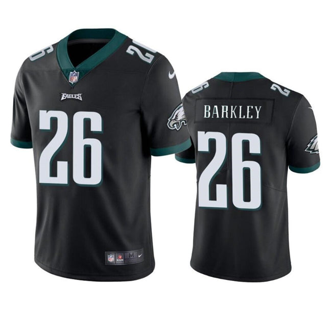 Mens Philadelphia Eagles #26 Saquon Barkley Black Vapor Untouchable Limited Stitched Football Jersey