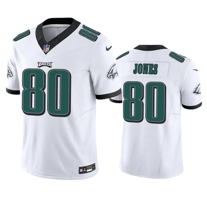 Mens Philadelphia Eagles #80 Julio Jones White 2023 FUSE Vapor Untouchable Limited Stitched Football Jersey