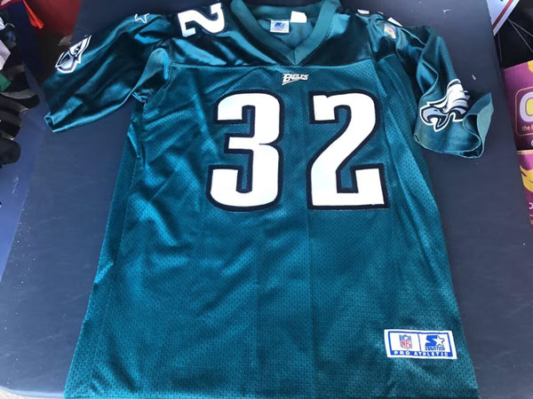 Mens Philadelphia Eagles #32 Ricky Watters Green Stitched Football Jersey