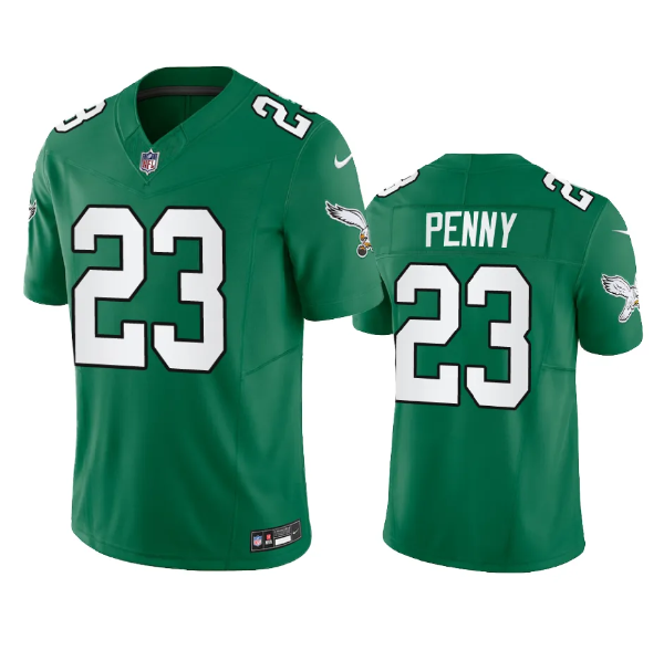Mens Philadelphia Eagles #23 Rashaad Penny Green 2023 FUSE Vapor Untouchable Stitched Football Jersey