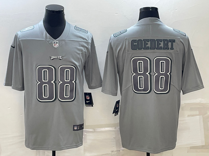 Mens Philadelphia Eagles #88 Dallas Goedert Gray Atmosphere Fashion Stitched Jersey