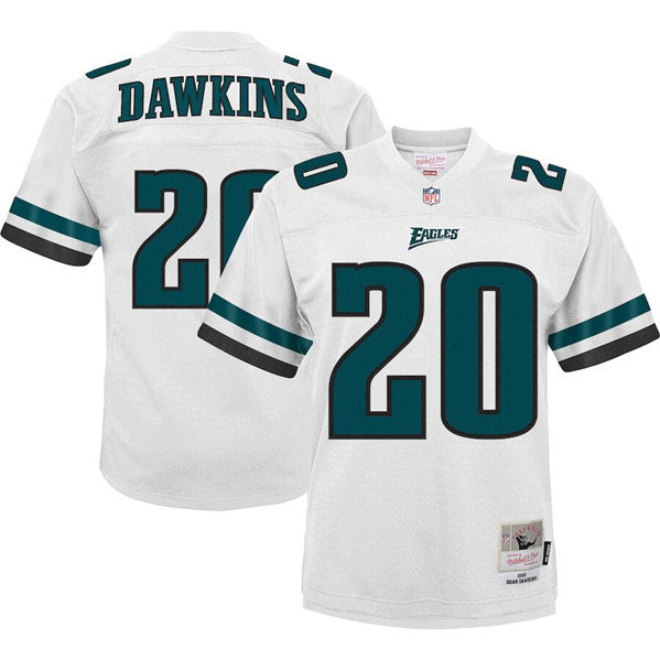 Mens Philadelphia Eagles #20 Brian Dawkins 2004 White Stitched Jersey