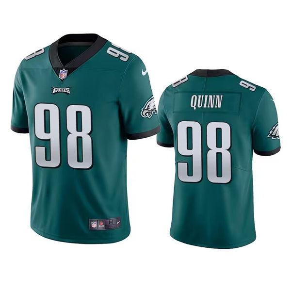 Mens Philadelphia Eagles #98 Robert Quinn Green Vapor Untouchable Limited Stitched Jersey