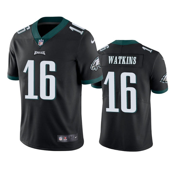 Mens Philadelphia Eagles #16 Quez Watkins 2022 Black Vapor Untouchable Limited Stitched Jersey