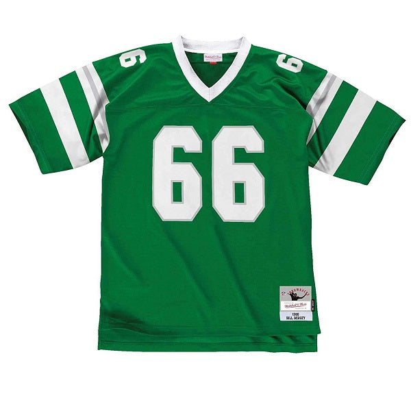 Mens Philadelphia Eagles #66 Bill Bergey Green Stitched Jersey