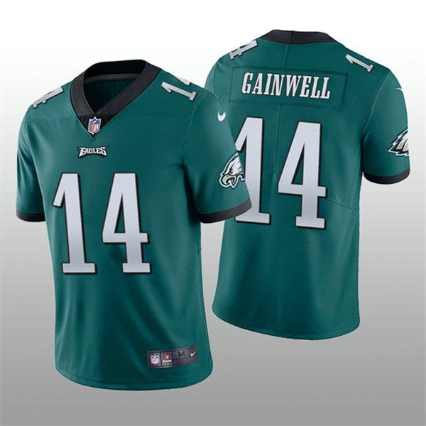 Mens Philadelphia Eagles #14 Kenneth Gainwell Green Vapor Untouchable Stitched Football Jersey