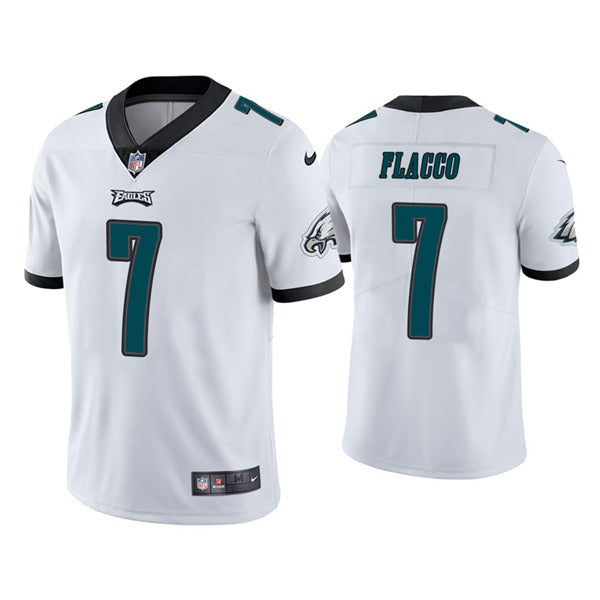 Mens Philadelphia Eagles #7 Joe Flacco White Vapor Untouchable Limited Stitched Jersey