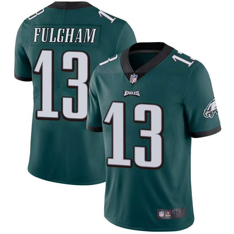 Mens Philadelphia Eagles #13 Travis Fulgham Green Vapor Untouchable Limited Stitched Jersey
