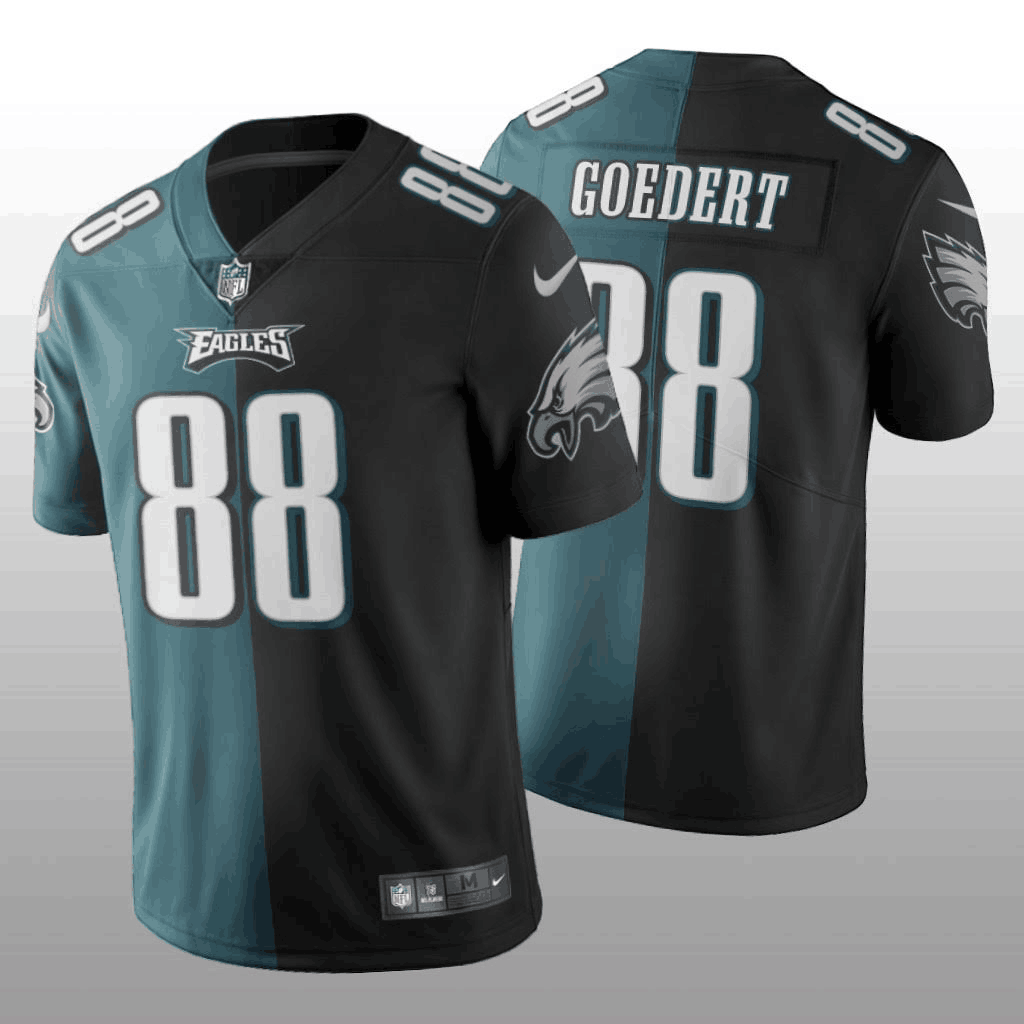 Mens Philadelphia Eagles #66 Dallas Goedert Green And Black Limited Stitched NFL Jersey