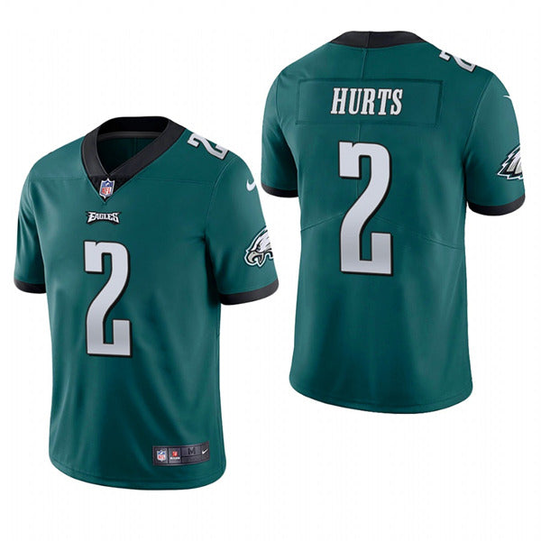 Mens Philadelphia Eagles #2 Jalen Hurts Green Vapor Untouchable Limited Stitched Jersey