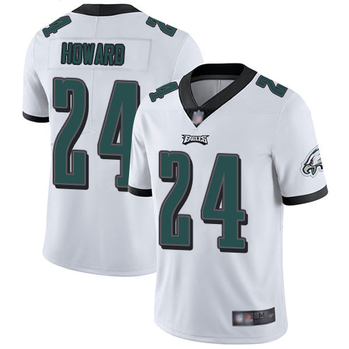 Mens Philadelphia Eagles #24 Jordan Howard White Vapor Untouchable Limited Stitched NFL Jersey