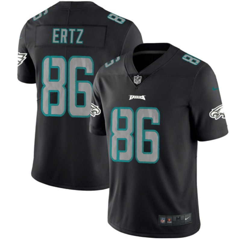 Mens Philadelphia Eagles #86 Zach Ertz Black Impact Limited Stitched NFL Jersey
