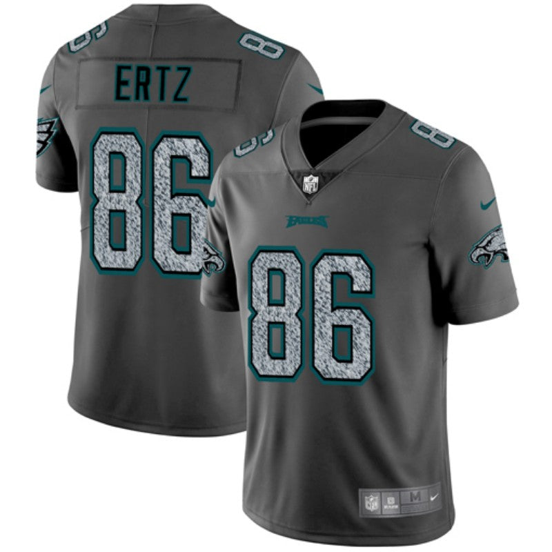 Mens Philadelphia Eagles #86 Zach Ertz 2019 Gray Fashion Static Limited Stitched NFL Jersey