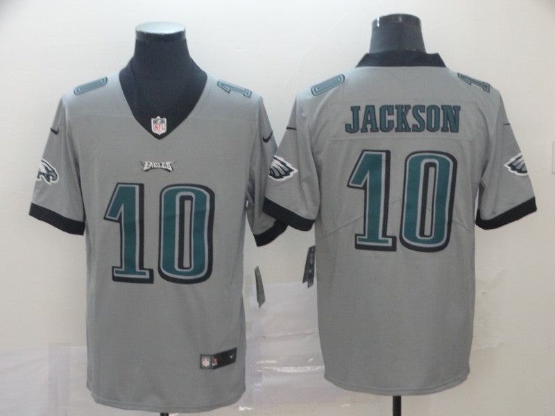Mens Philadelphia Eagles #10 DeSean Jackson Silver Inverted Legend Stitched NFL Jersey