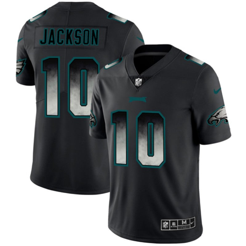 Mens Philadelphia Eagles #10 DeSean Jackson Black 2019 Smoke Fashion Limited Stitched NFL Jersey