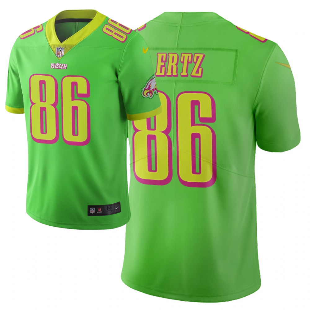 Mens Philadelphia Eagles #86 Zach Ertz Green 2019 City Edition Limited Stitched NFL Jersey
