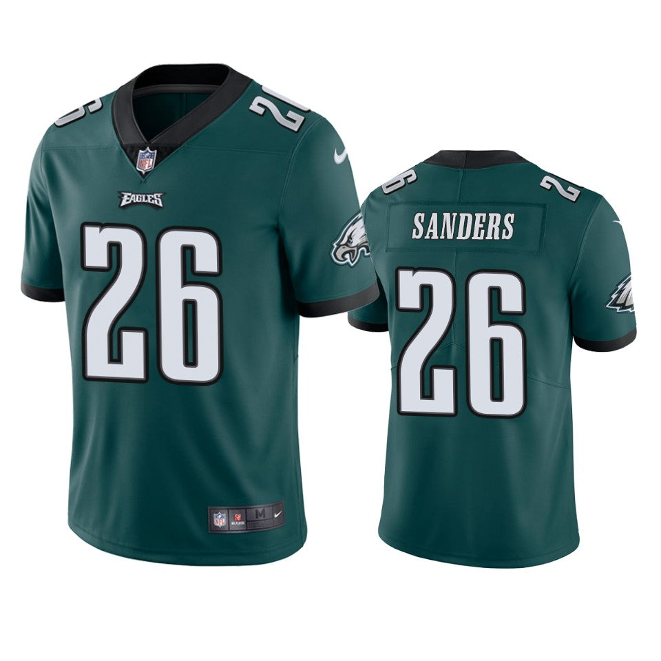 Mens Philadelphia Eagles #26 Miles Sanders Green Vapor Untouchable Limited Stitched Jersey