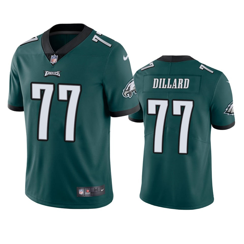 Mens Philadelphia Eagles #77 Andre Dillard Green Vapor Untouchable Limited Stitched Jersey