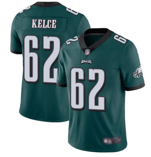 Mens Philadelphia Eagles #62 Jason Kelce Green Vapor Untouchable Limited Stitched NFL Jersey