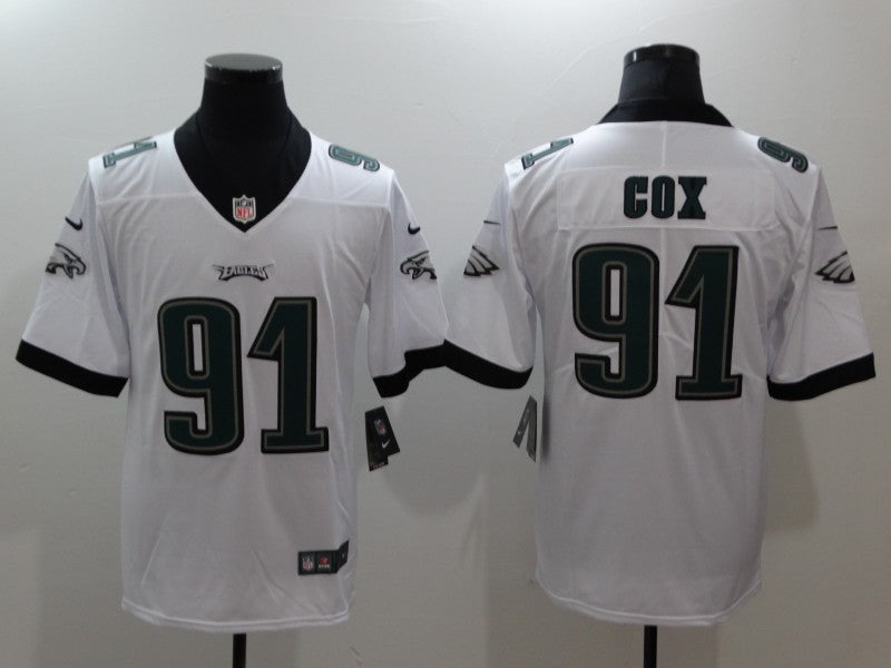 Mens Philadelphia Eagles #91 Fletcher Cox White Vapor Untouchable Limited Stitched NFL Jersey