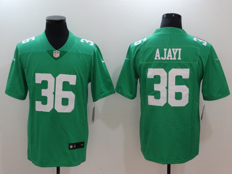 Mens Philadelphia Eagles #36 Jay Ajayi Green Throwback Vapor Untouchable Limited Stitched NFL Jersey