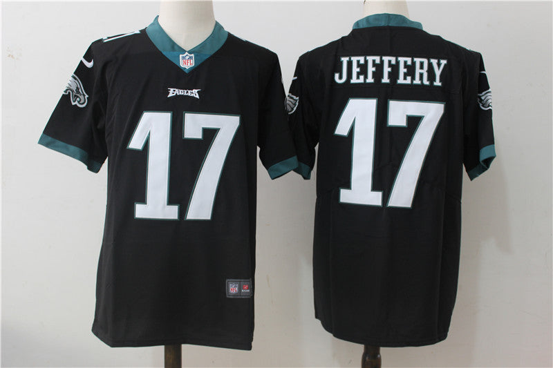 Mens Nike Philadelphia Eagles #17 Alshon Jeffery Black Alternate Stitched NFL Vapor Untouchable Limited Jersey
