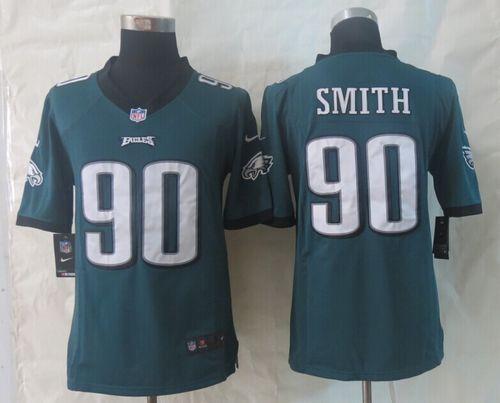 Nike Eagles #90 Marcus Smith Midnight Green Team Color Mens Stitched NFL Game Jersey