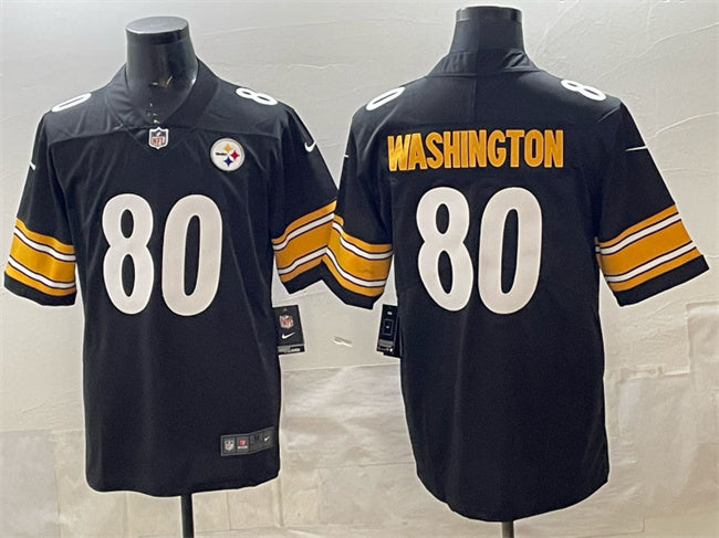 Mens Pisttburgn Steelers #80 Darnell Washington Black Vapor Untouchable Limited Stitched Football Jersey