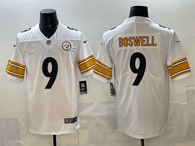 Mens Pittsburgh Steelers #9 Chris Boswell White Vapor Untouchable Stitched Jersey