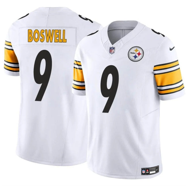 Mens Pittsburgh Steelers #9 Chris Boswell White 2024 FUSE Vapor Untouchable Limited Stitched Jersey