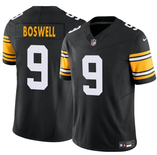 Mens Pittsburgh Steelers #9 Chris Boswell Black 2024 FUSE Alternate Vapor Untouchable Limited Stitched Jersey