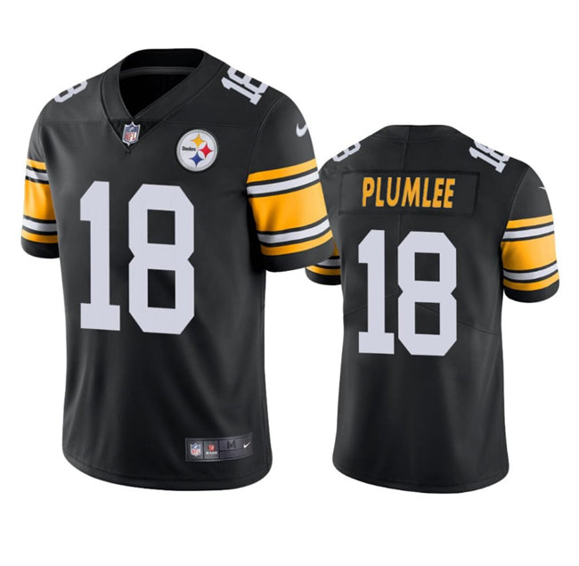 Mens Pittsburgh Steelers #18 John Rhys Plumlee Black Alternate Vapor Untouchable Limited Stitched Jersey