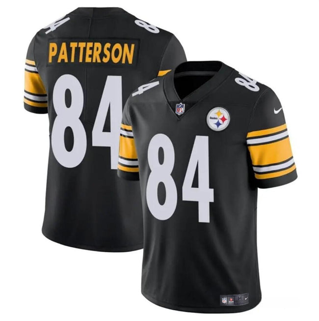 Mens Pittsburgh Steelers #84 Cordarrelle Patterson Black Vapor Untouchable Limited Stitched Jersey