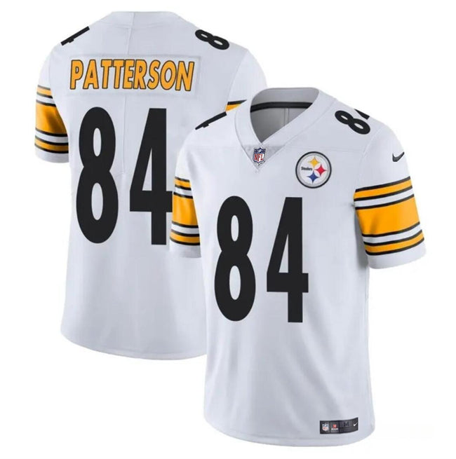 Mens Pittsburgh Steelers #84 Cordarrelle Patterson White Vapor Untouchable Limited Stitched Jersey