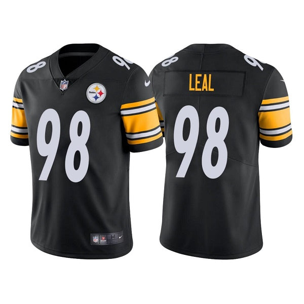 Mens Pittsburgh Steelers #98 DeMarvin Leal Black Vapor Untouchable Limited Stitched Jersey