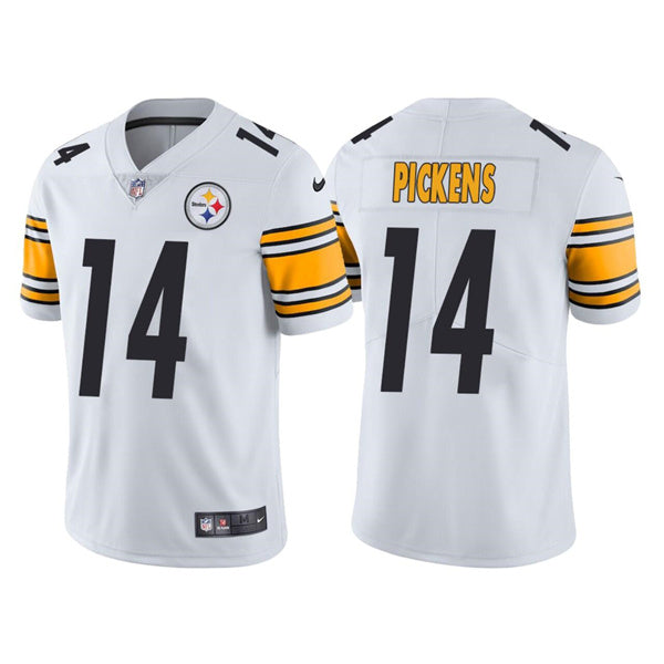 Mens Pittsburgh Steelers #14 George Pickens White Vapor Untouchable Limited Stitched Jersey