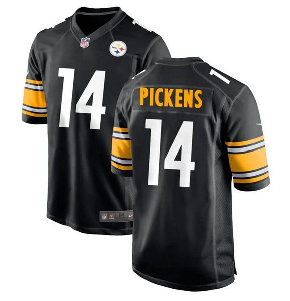 Mens Pittsburgh Steelers #14 George Pickens Black Stitched Jersey