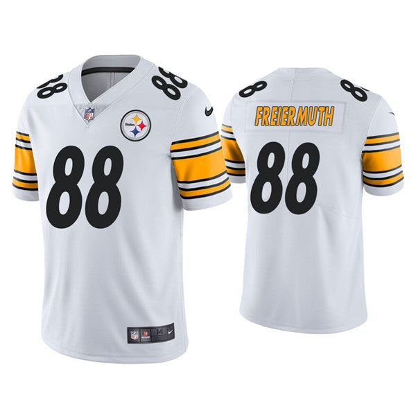 Mens Pittsburgh Steelers #88 Pat Freiermuth White Vapor Untouchable Limited Stitched Jersey