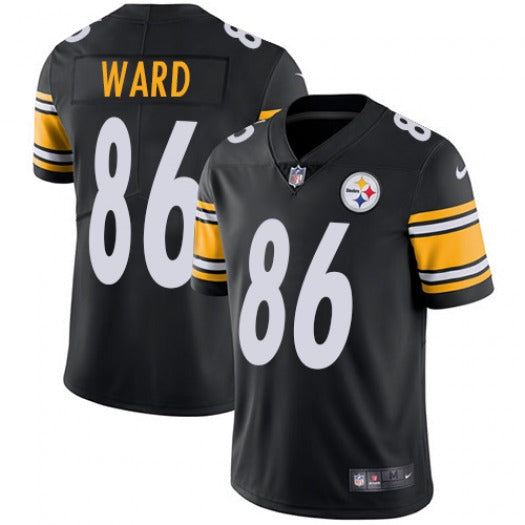Mens Pittsburgh Steelers #86 Hines Ward Black Vapor Untouchable Limited Stitched Jersey