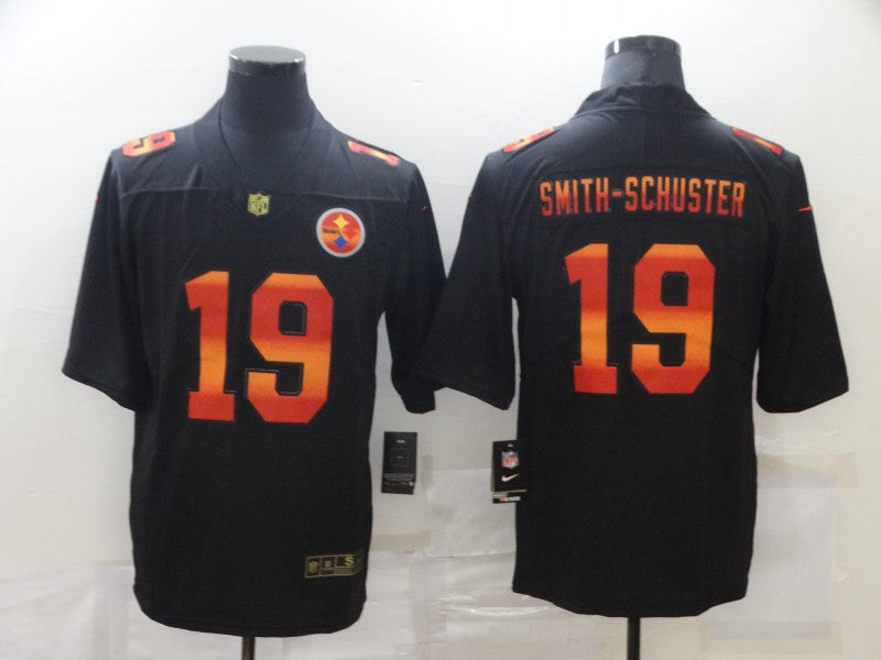 Mens Pittsburgh Steelers #19 JuJu Smith-Schuster 2020 Black Fashion Stitched Limited Jersey