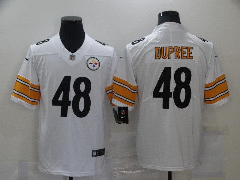 Mens Pittsburgh Steelers #48 Bud Dupree White Vapor Untouchable Limited Stitched NFL Jersey