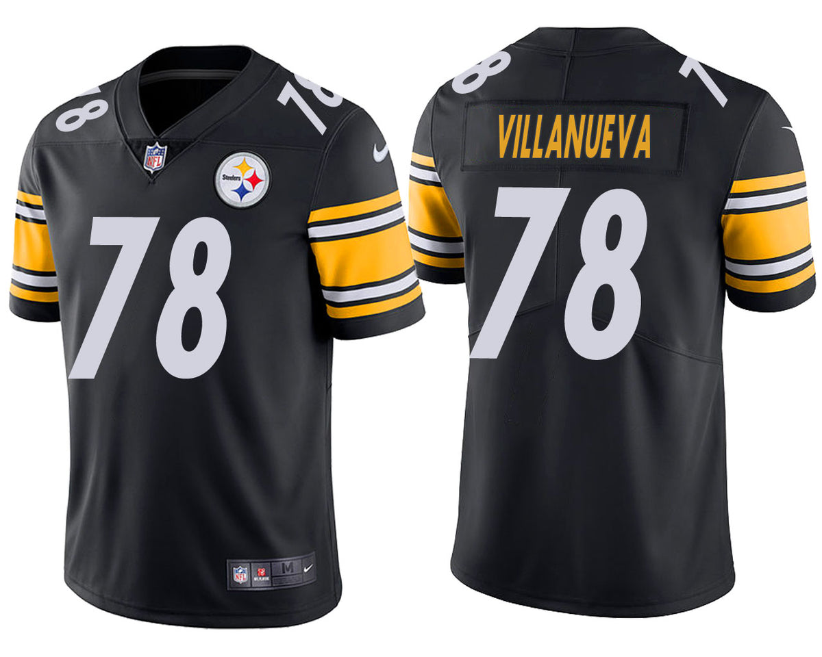 Mens Pittsburgh Steelers #78 Alejandro Villanueva Black Vapor Untouchable Limited Stitched Jersey