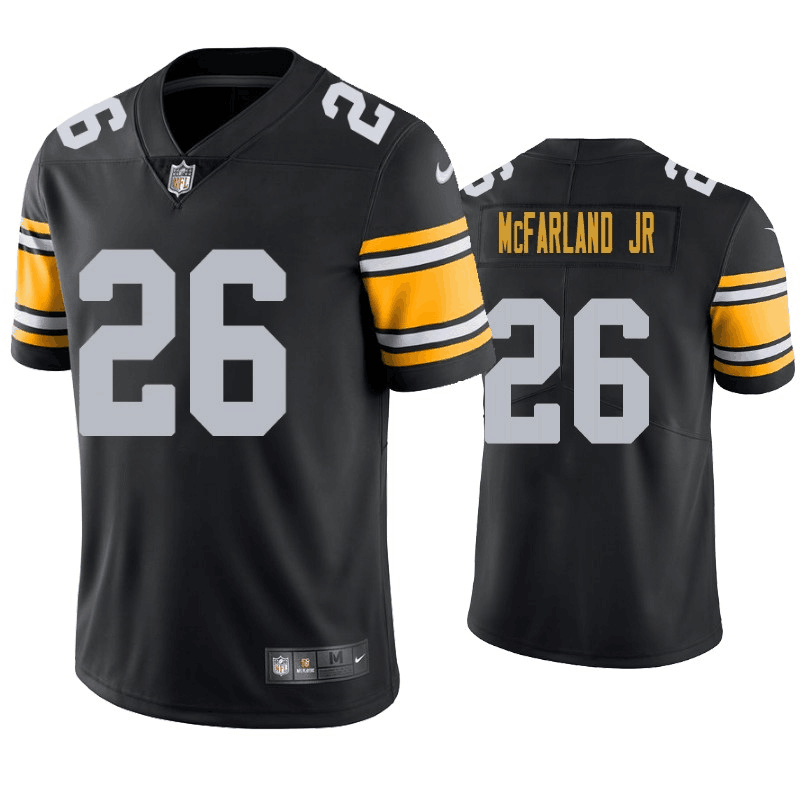Mens Pittsburgh Steelers #26 Anthony McFarland Black Vapor Untouchable Limited Stitched Jersey