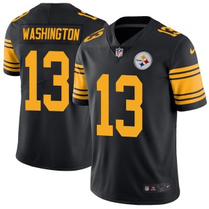 Mens Pittsburgh Steelers #13 James Washington Black Color Rush Limited Stitched NFL Jersey