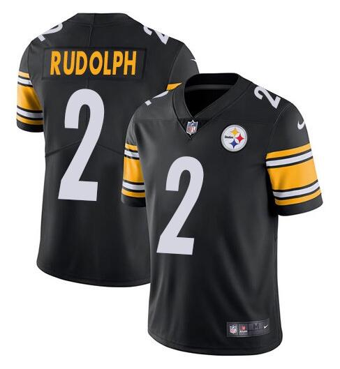 Mens Pittsburgh Steelers #2 Mason Rudolph Black 2019 Vapor Untouchable Limited Stitched NFL Jersey
