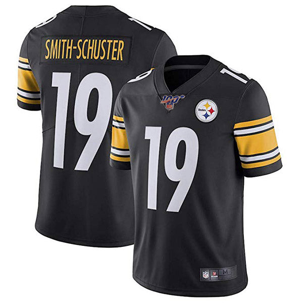 Mens Pittsburgh Steelers #19 JuJu Smith-Schuster Black 2019 100th Season Vapor Untouchable Limited Stitched NFL Jersey