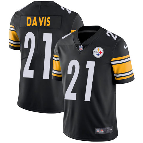 Mens Pittsburgh Steelers #21 Sean Davis Black Vapor Untouchable Limited Stitched NFL Jersey