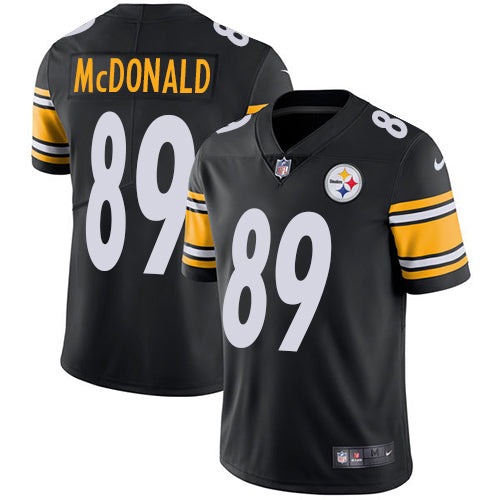 Mens Pittsburgh Steelers #89 Vance McDonald Black Vapor Untouchable Limited Stitched NFL Jersey