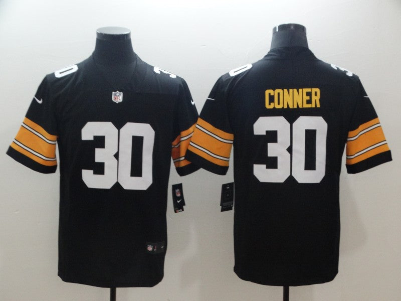 Mens Pittsburgh Steelers #30 James Conner 2018 Black Vapor Untouchable Limited Stitched NFL Jersey
